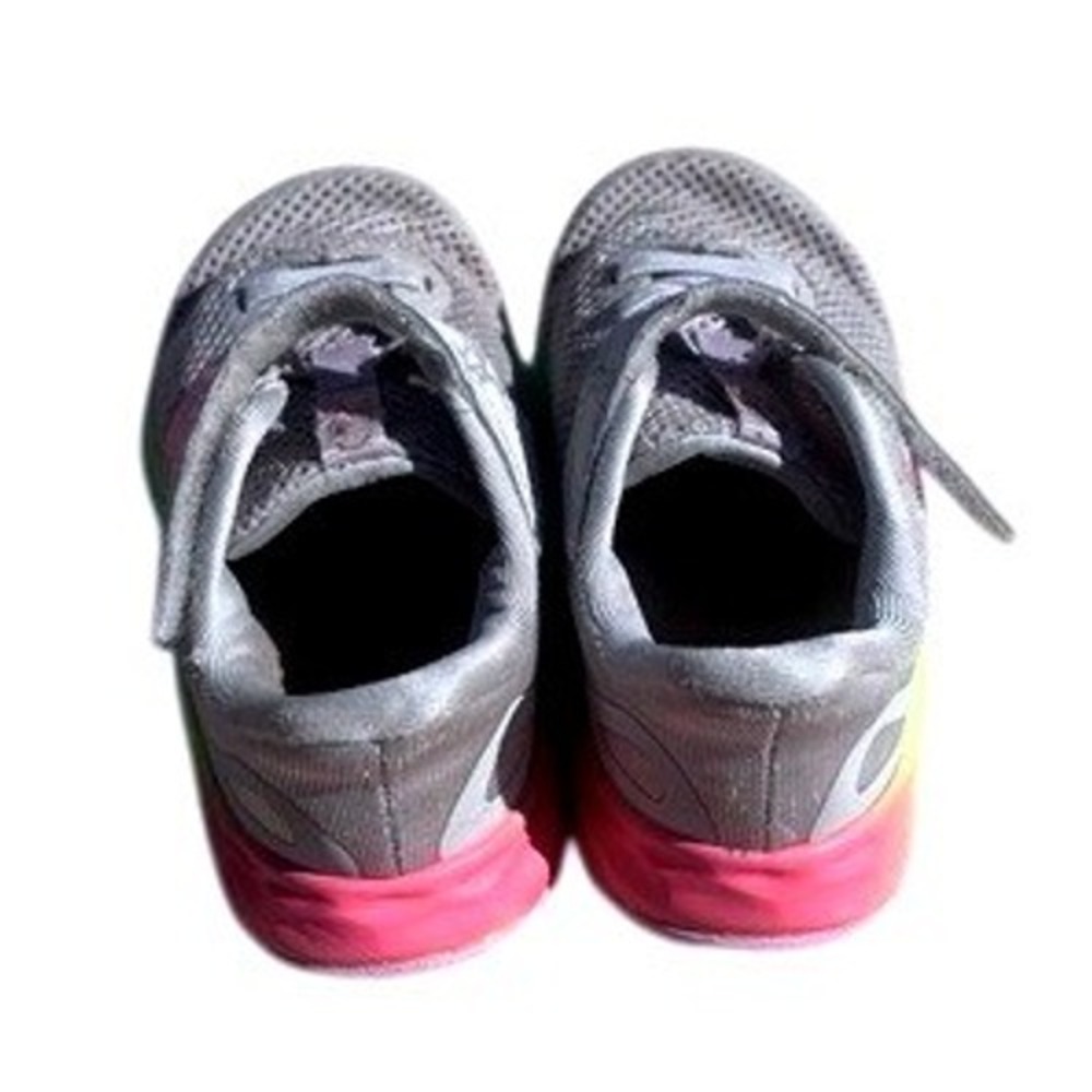 New Balance Fresh Foam Arishi v4 Kids 7 Grey Pink Rainbow Good Athletic Sneakers - Picture 6 of 12